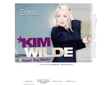 Tablet Screenshot of kim-wilde.fanmusik.com