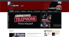 Desktop Screenshot of fanmusik.com